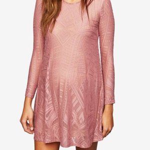 BCBGMaxAzria Lace Long Sleeve Maternity Dress